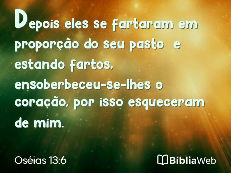 Oséias 13:6 em imagem para compartilhar
