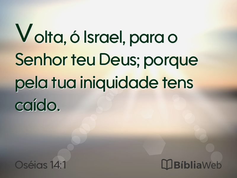 Oséias 14:1 em imagem para compartilhar