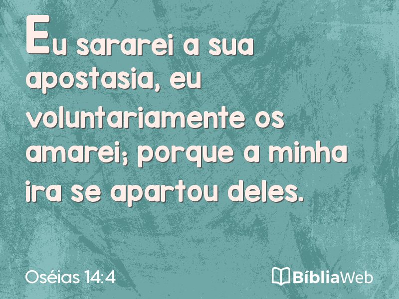 Oséias 14:4 em imagem para compartilhar