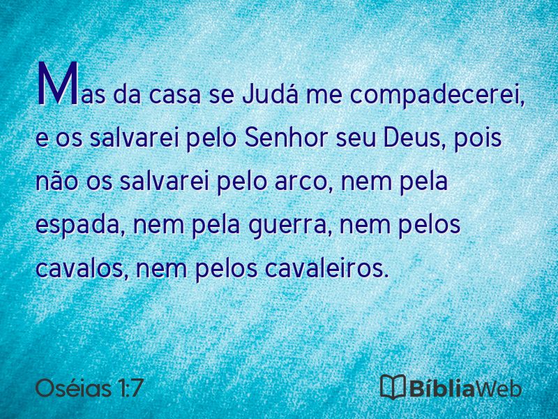 Oséias 1:7 em imagem para compartilhar