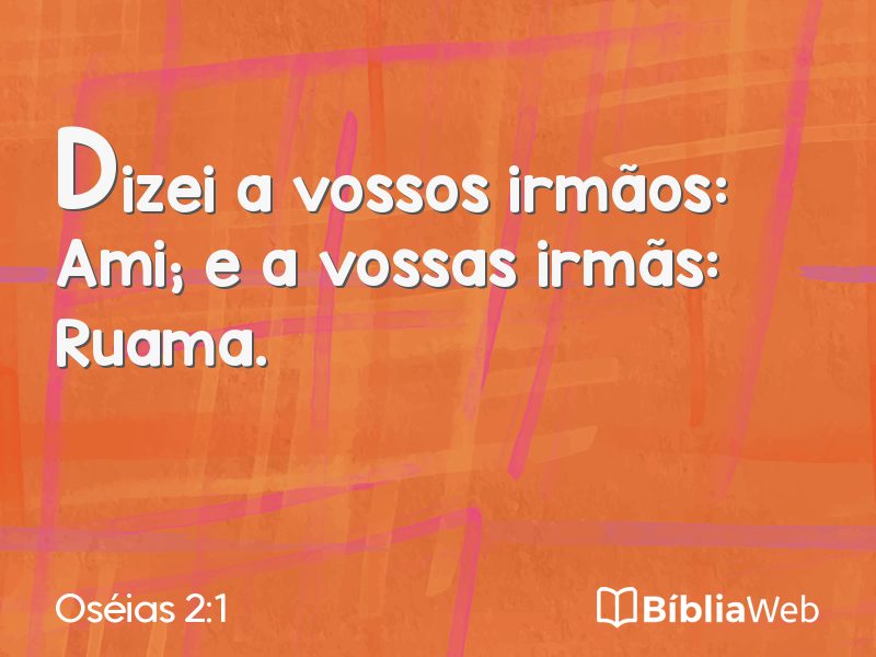 Oséias 2:1 em imagem para compartilhar
