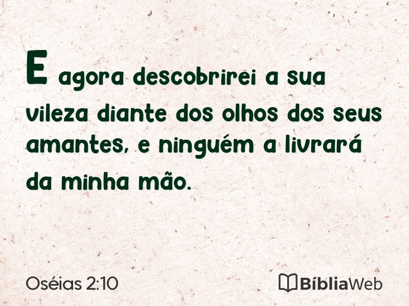 Oséias 2:10 em imagem para compartilhar