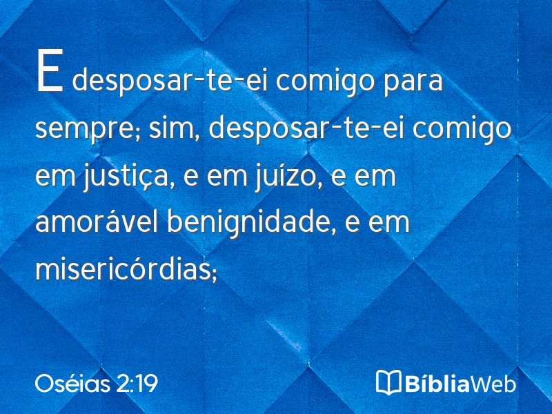 Oséias 2:19 em imagem para compartilhar