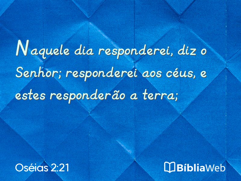 Oséias 2:21 em imagem para compartilhar