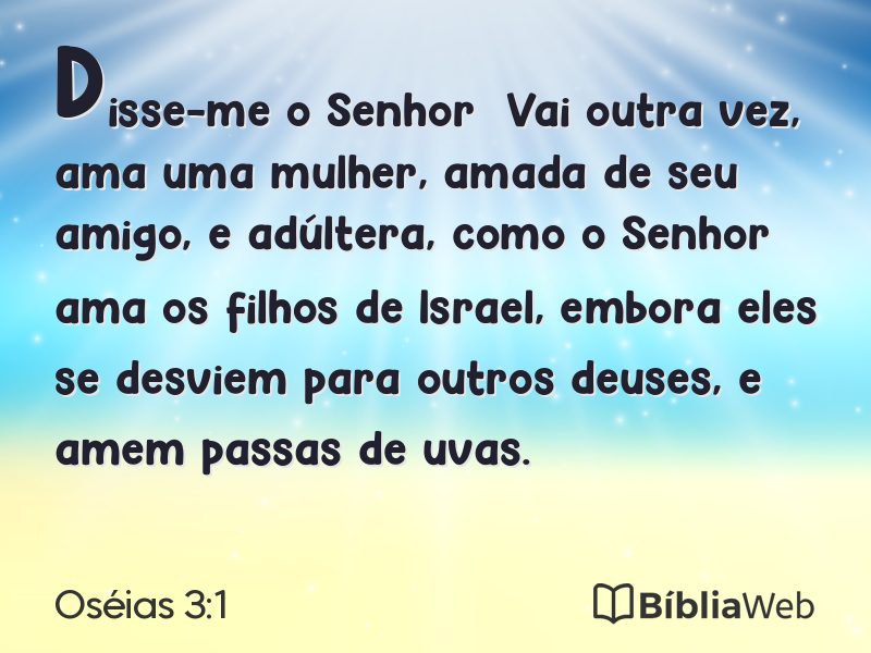 Oséias 3:1 em imagem para compartilhar