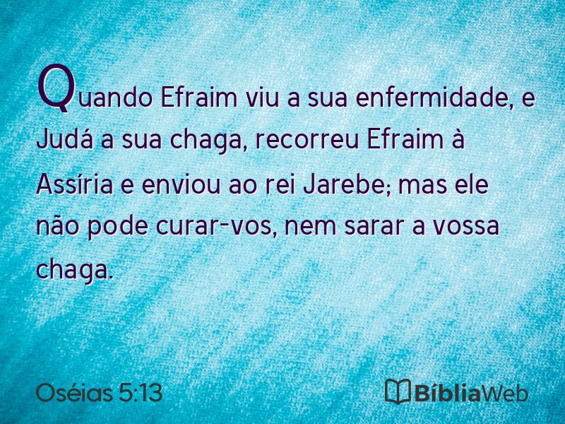 Oséias 5:13 em imagem para compartilhar