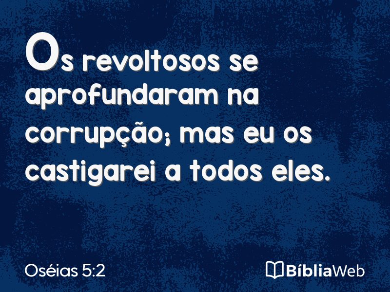 Oséias 5:2 em imagem para compartilhar