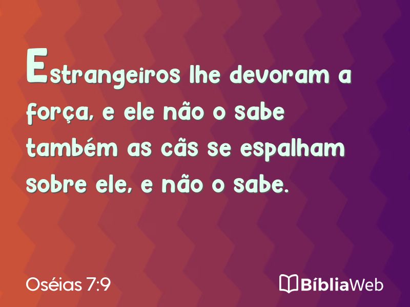 Oséias 7:9 em imagem para compartilhar