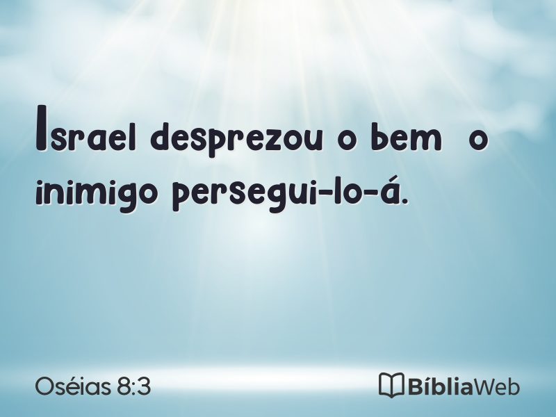 Oséias 8:3 em imagem para compartilhar