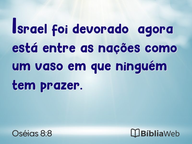 Oséias 8:8 em imagem para compartilhar
