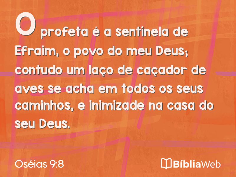 Oséias 9:8 em imagem para compartilhar