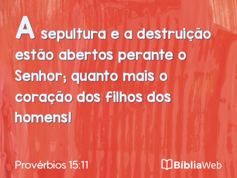 Provérbios 15:11 em imagem para compartilhar