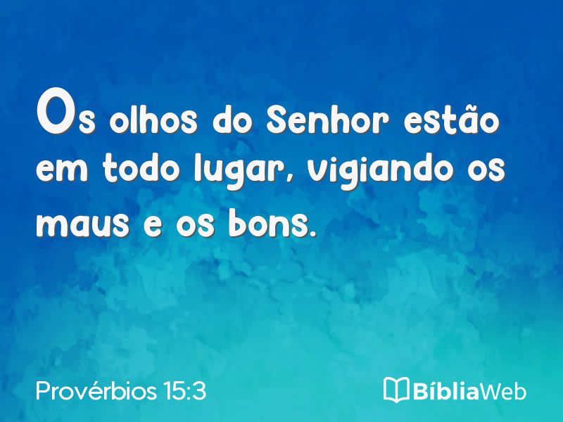 Provérbios 15:3 em imagem para compartilhar