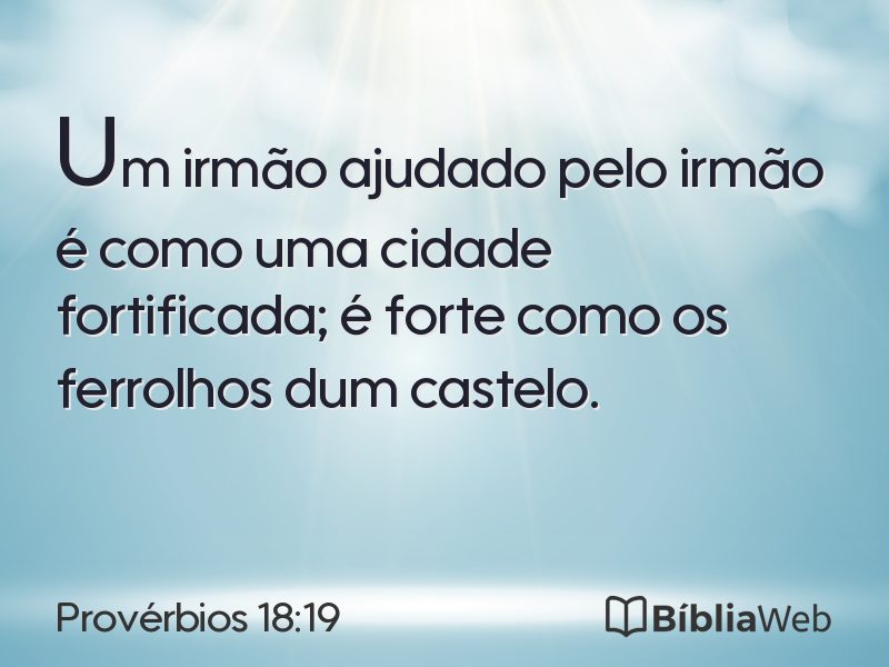Provérbios 18:19 em imagem para compartilhar