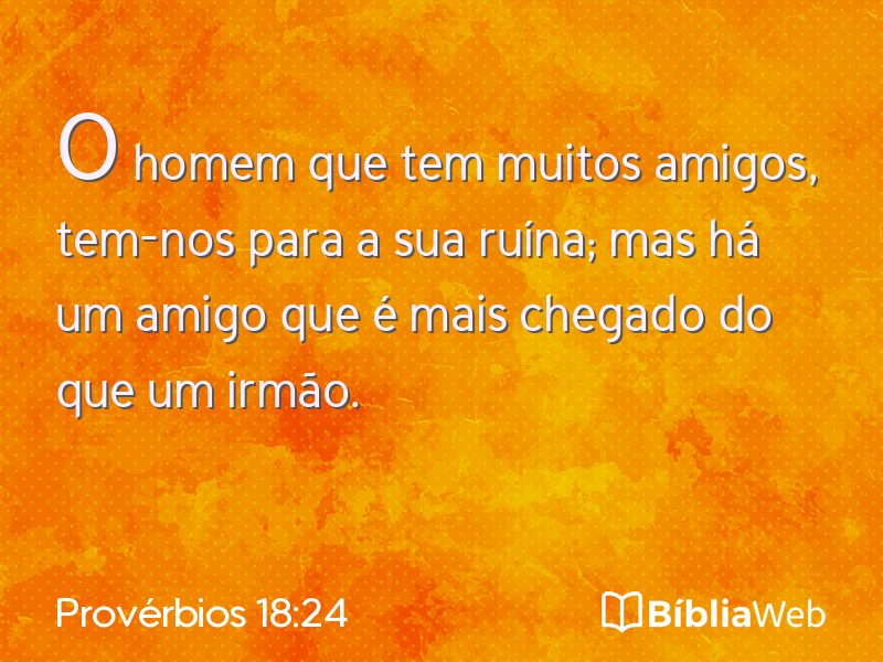 Provérbios 18:24 em imagem para compartilhar