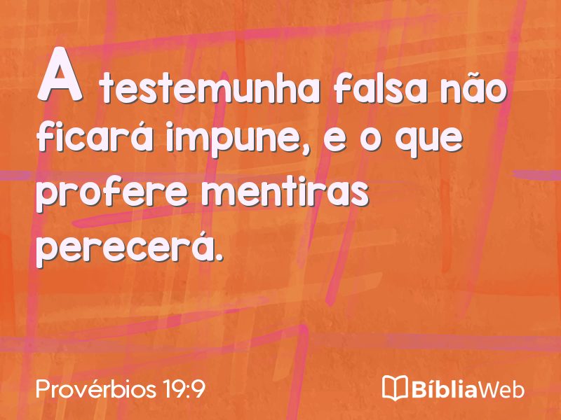 Provérbios 19:9 em imagem para compartilhar