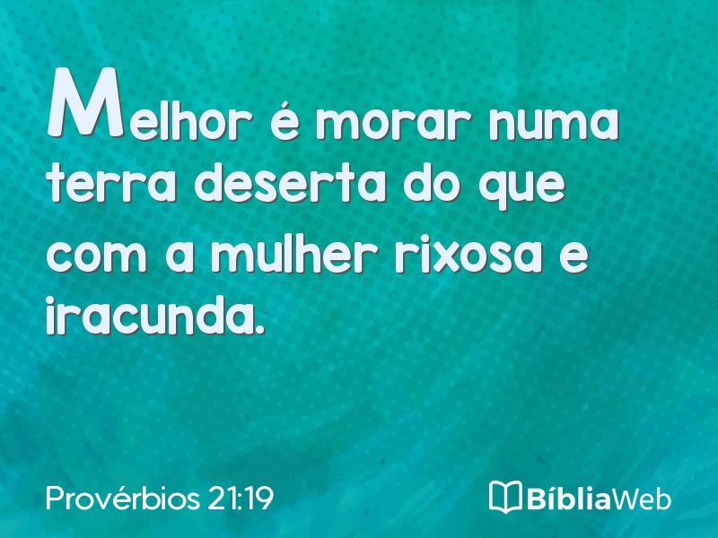 Provérbios 21:19 em imagem para compartilhar