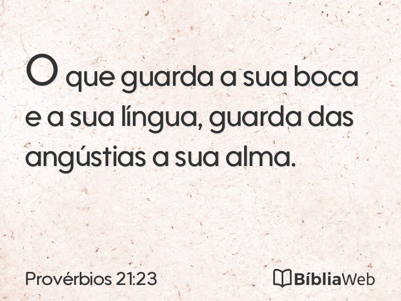 Provérbios 21:23 em imagem para compartilhar
