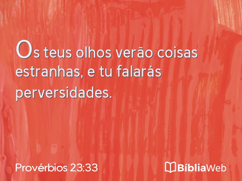 Provérbios 23:33 em imagem para compartilhar