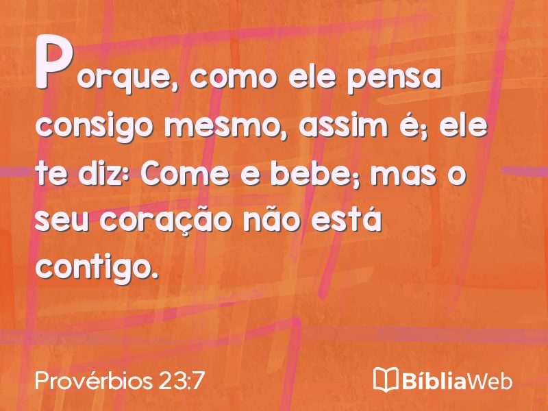 Provérbios 23:7 em imagem para compartilhar