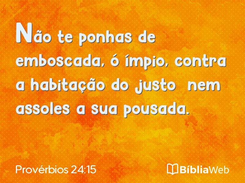 Provérbios 24:15 em imagem para compartilhar