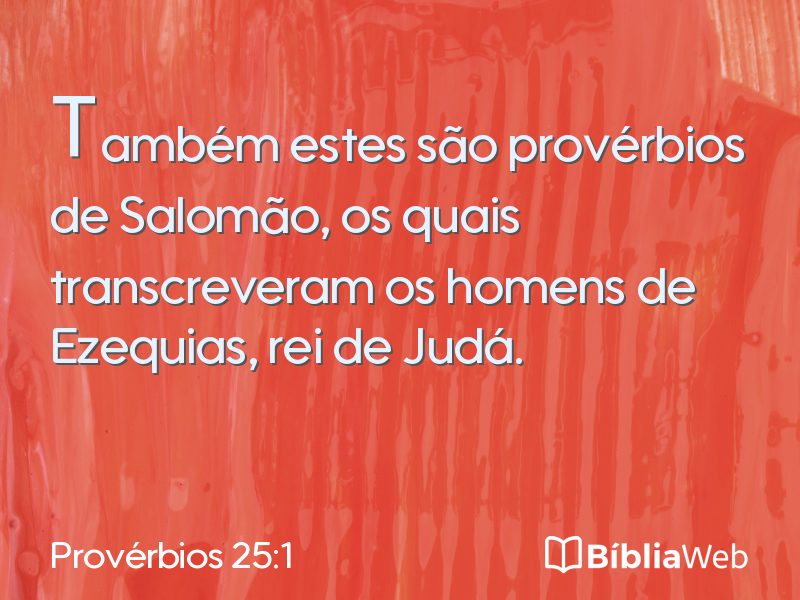Provérbios 25:1 em imagem para compartilhar