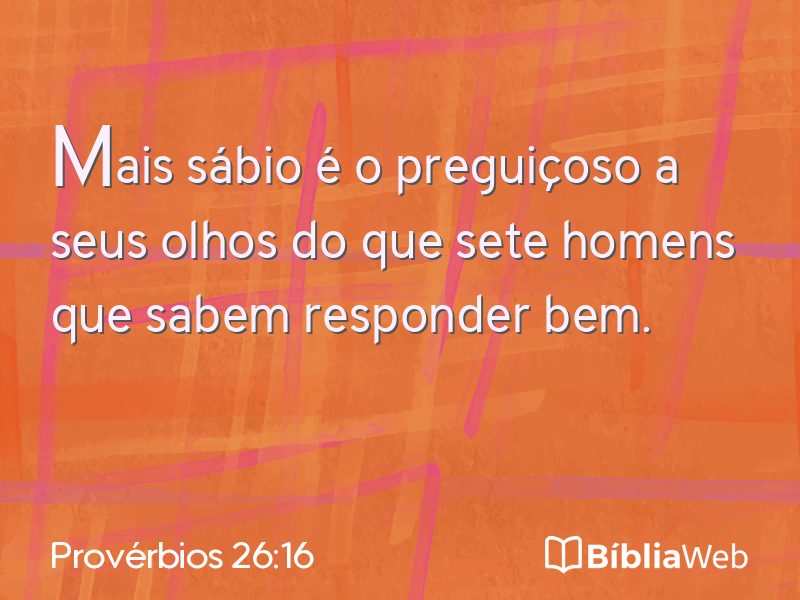 Provérbios 26:16 em imagem para compartilhar