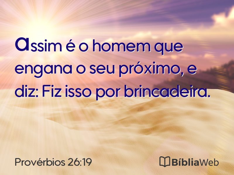 Provérbios 26:19 em imagem para compartilhar