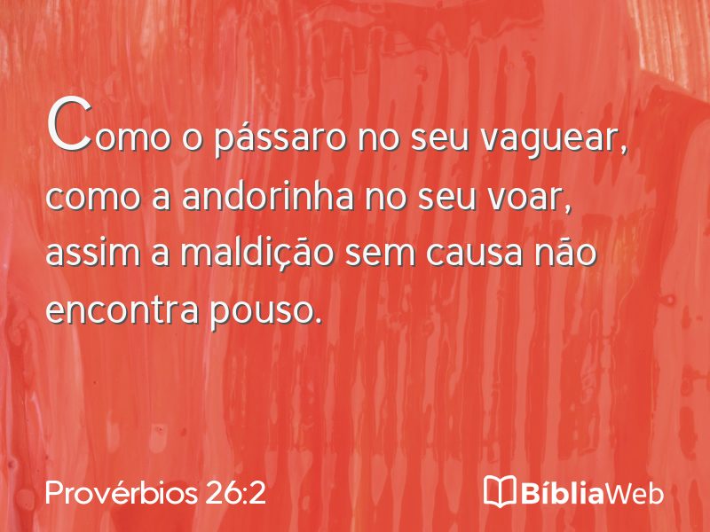 Provérbios 26:2 em imagem para compartilhar