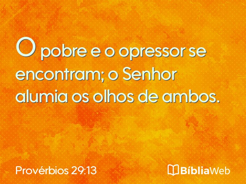 Provérbios 29:13 em imagem para compartilhar