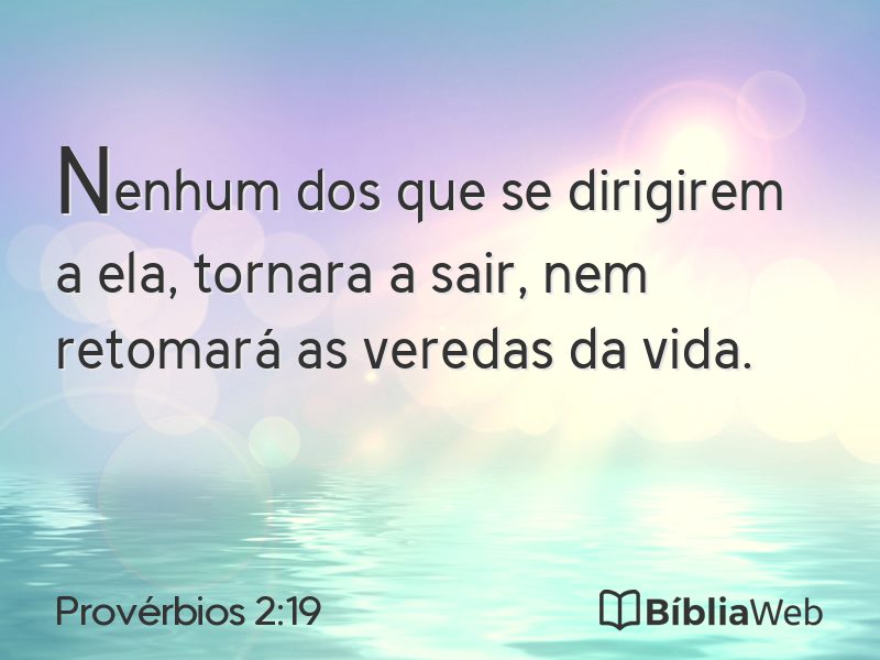 Provérbios 2:19 em imagem para compartilhar