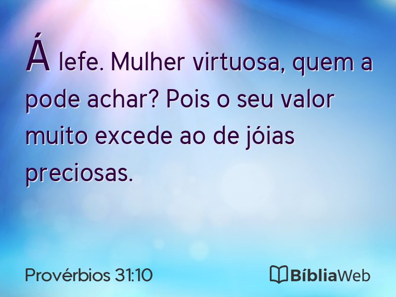 Provérbios 31:10 em imagem para compartilhar