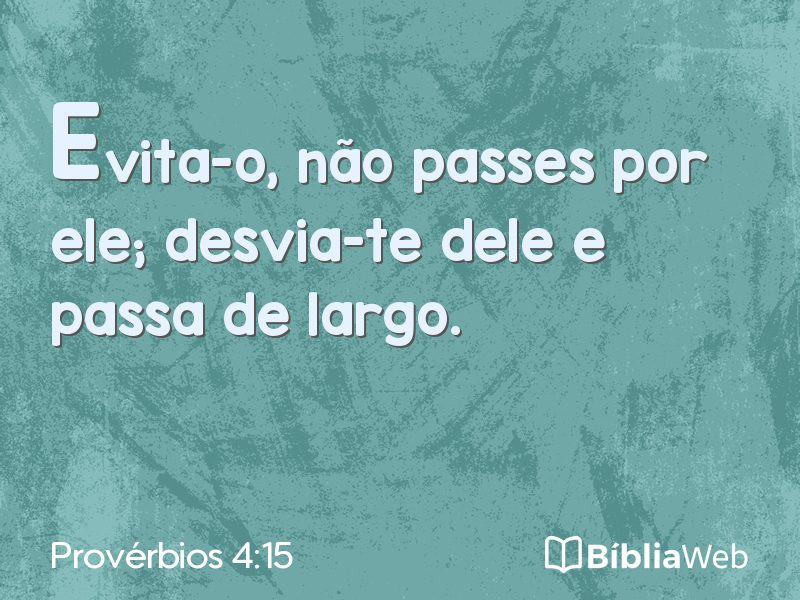 Provérbios 4:15 em imagem para compartilhar