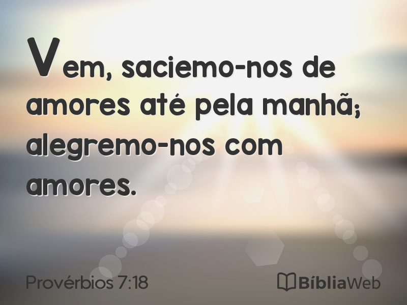 Provérbios 7:18 em imagem para compartilhar