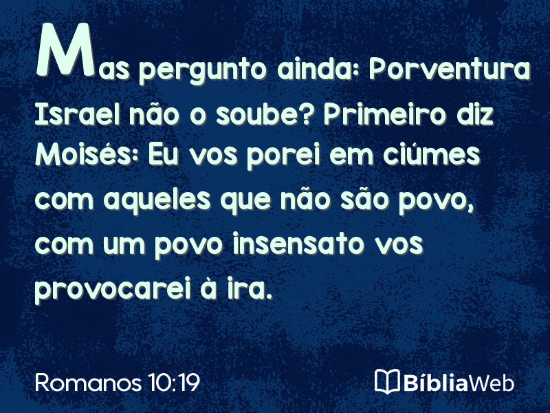 Romanos 10:19 em imagem para compartilhar