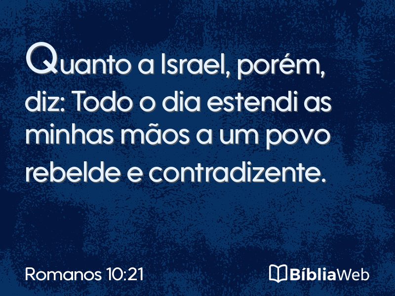 Romanos 10:21 em imagem para compartilhar