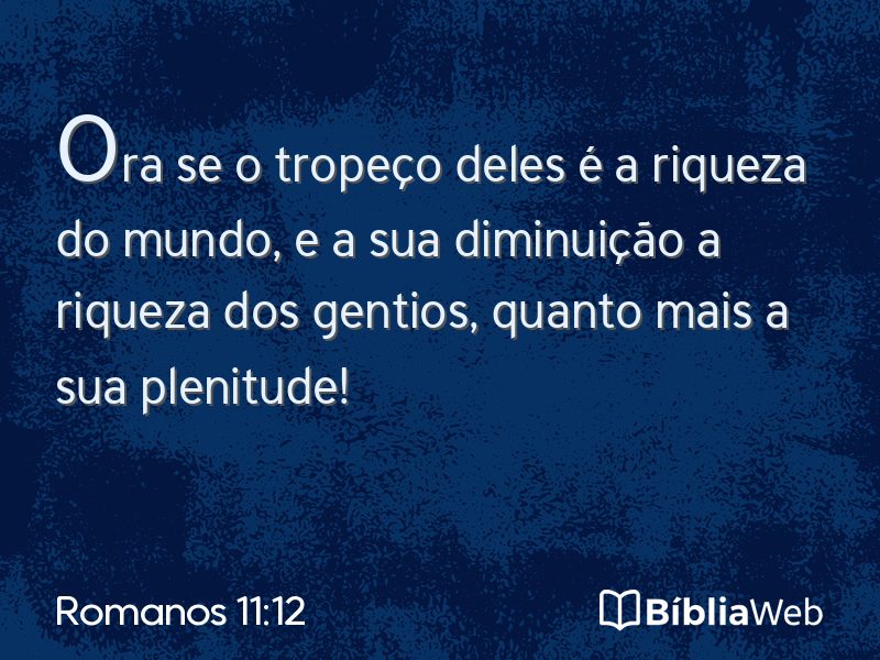 Romanos 11:12 em imagem para compartilhar