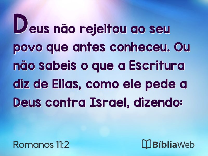 Romanos 11:2 em imagem para compartilhar