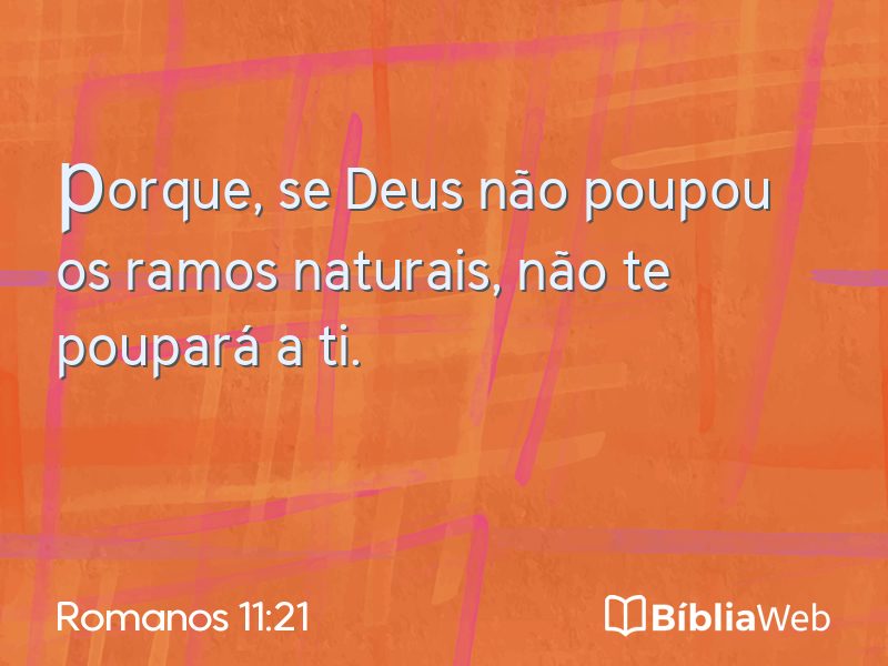 Romanos 11:21 em imagem para compartilhar