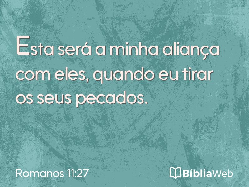 Romanos 11:27 em imagem para compartilhar