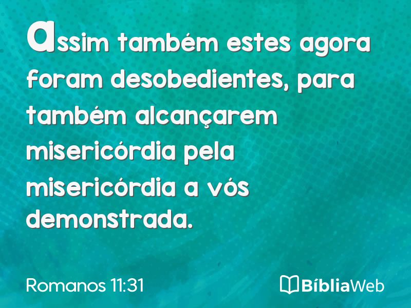 Romanos 11:31 em imagem para compartilhar