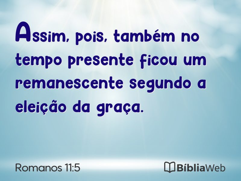 Romanos 11:5 em imagem para compartilhar
