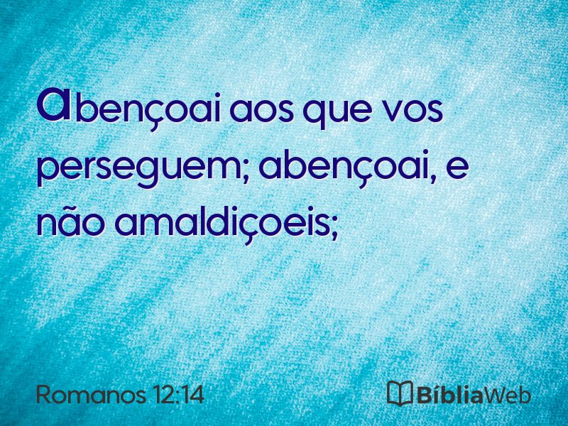 Romanos 12:14 em imagem para compartilhar