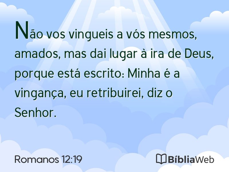 Romanos 12:19 em imagem para compartilhar