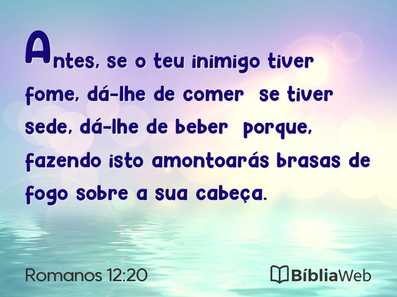 Romanos 12:20 em imagem para compartilhar