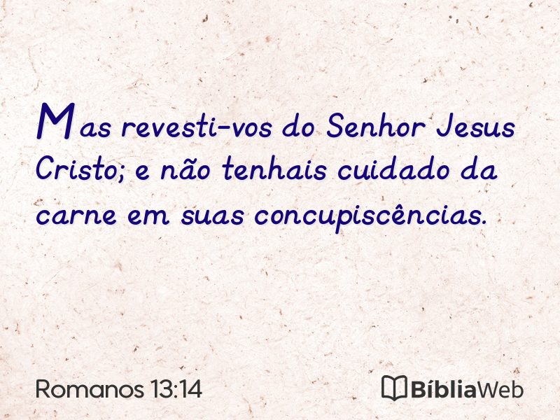 Romanos 13:14 em imagem para compartilhar