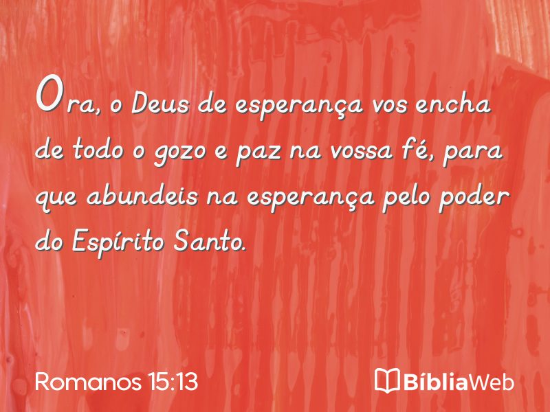 Romanos 15:13 em imagem para compartilhar