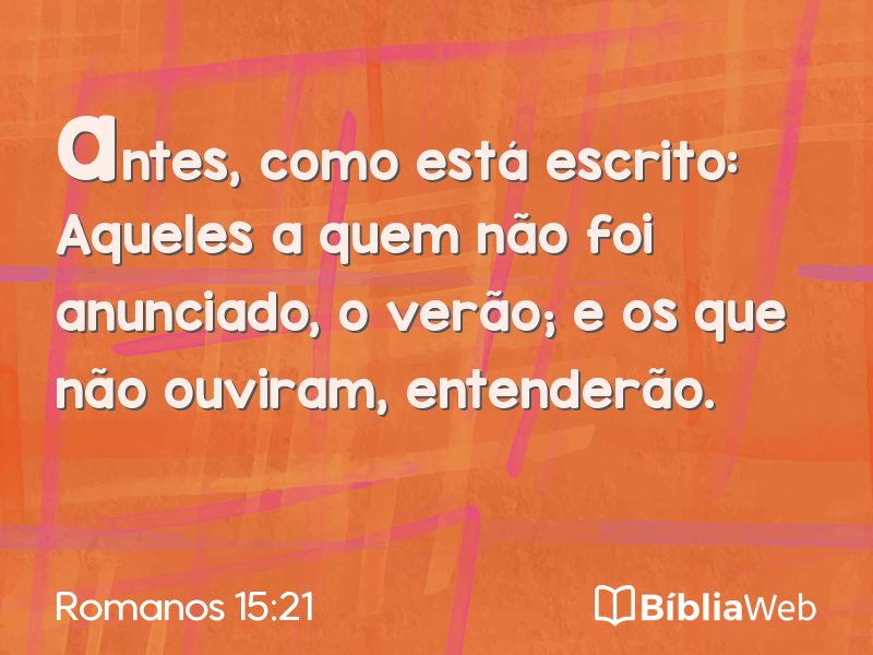 Romanos 15:21 em imagem para compartilhar