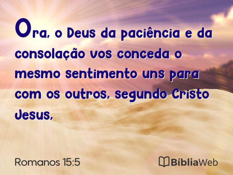 Romanos 15:5 em imagem para compartilhar