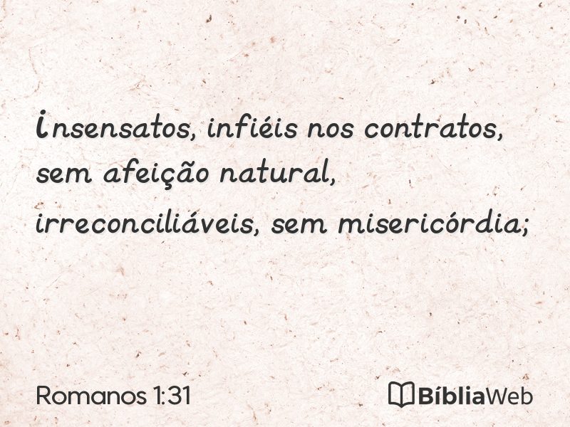 Romanos 1:31 em imagem para compartilhar